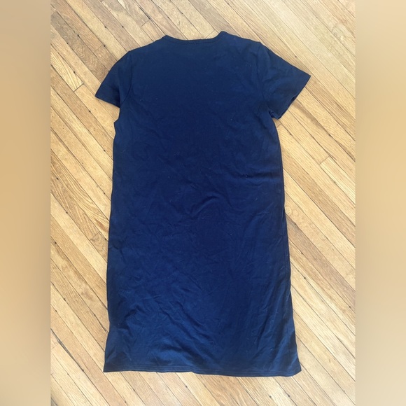 J. Crew 100% Cotton Black T-Shirt Dress | Size Small - Picture 4 of 6